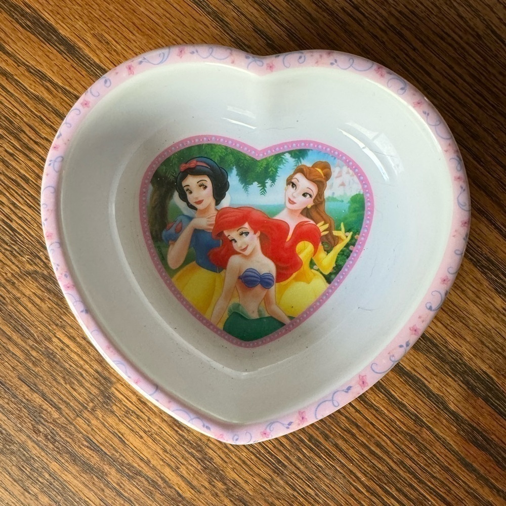 Heart shaped Disney Princess(s) bowl